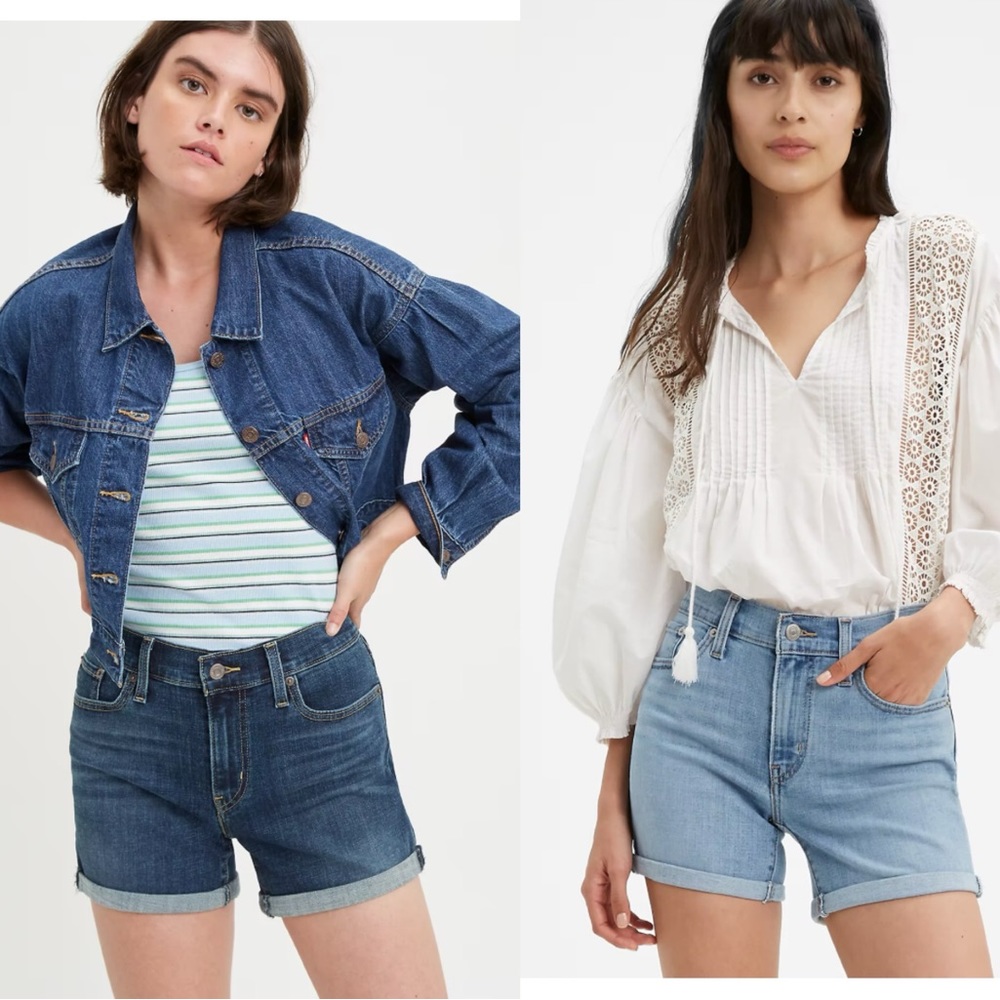 Levi's Women's Blue Denim Shorts